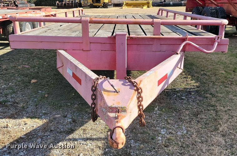 image for item LD9064 1986 Shop built  equipment trailer