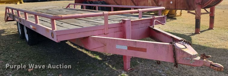 image for item LD9064 1986 Shop built  equipment trailer