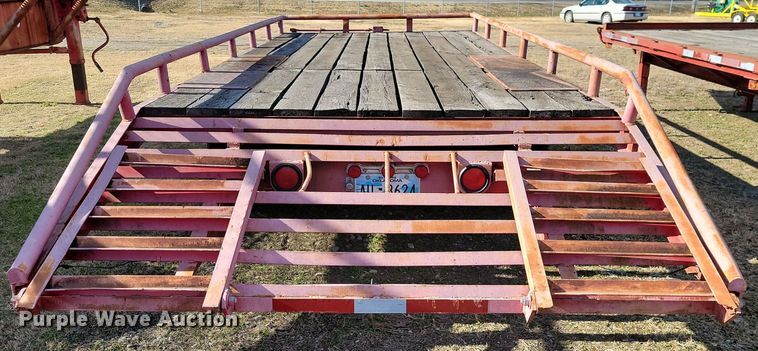 image for item LD9064 1986 Shop built  equipment trailer