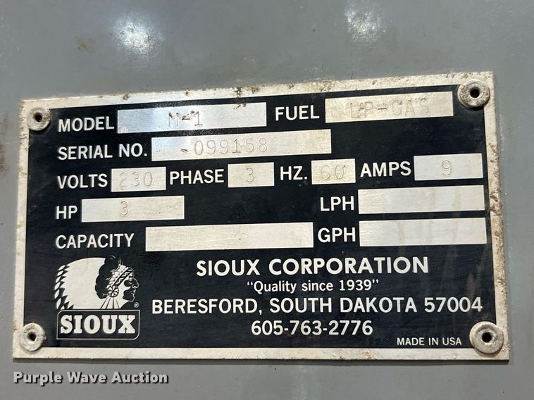 image for item LD9863 (2) Sioux boilers