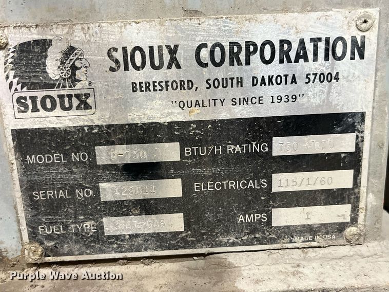 image for item LD9863 (2) Sioux boilers