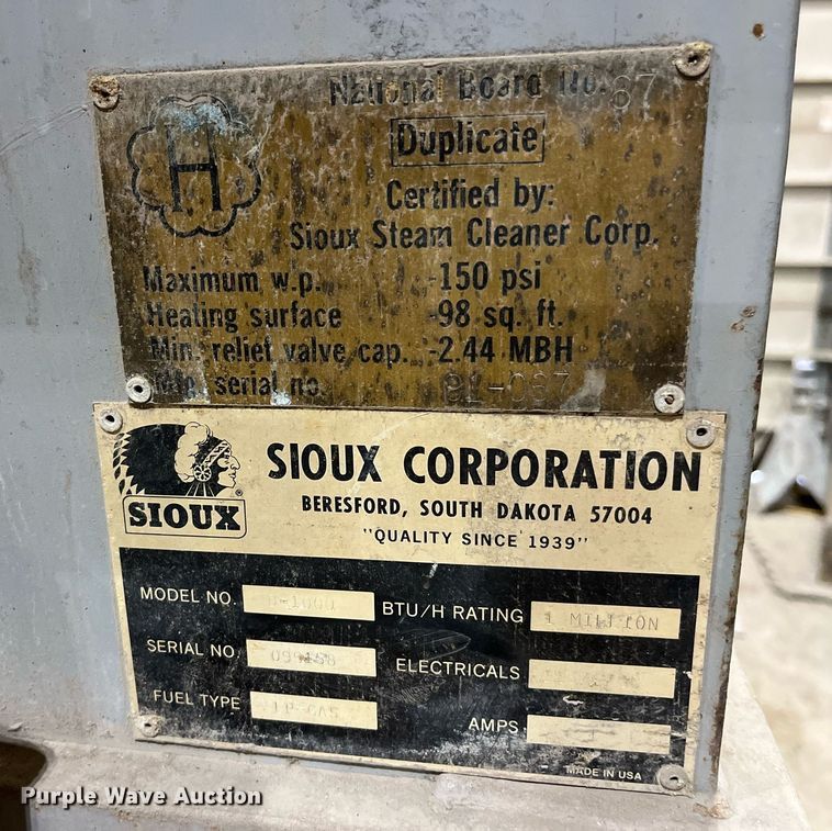 image for item LD9863 (2) Sioux boilers