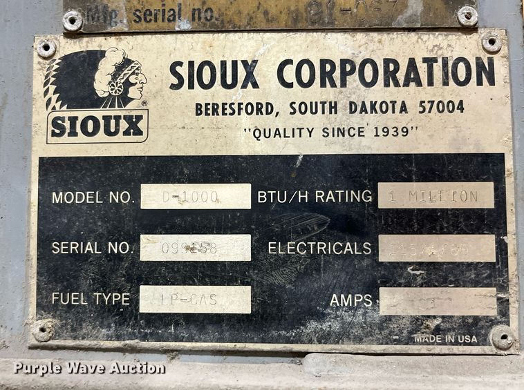 image for item LD9863 (2) Sioux boilers