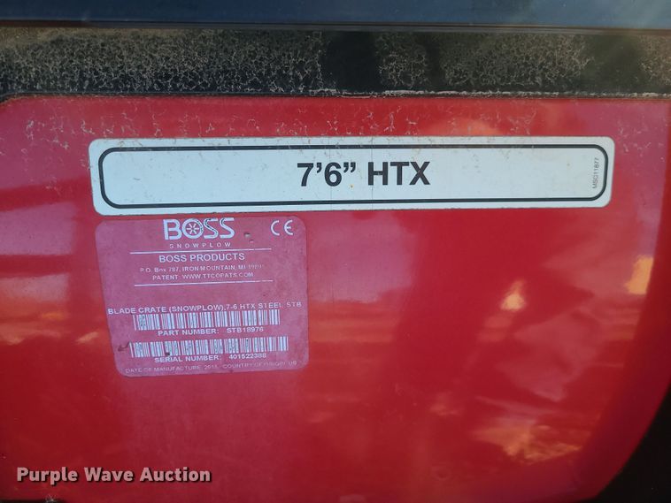 image for item LJ9383 Boss HTX  snow plow