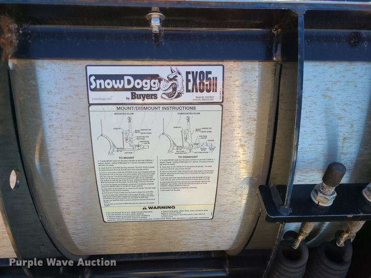 image for item LJ9385 Buyers Snow Dogg EX95  snow plow