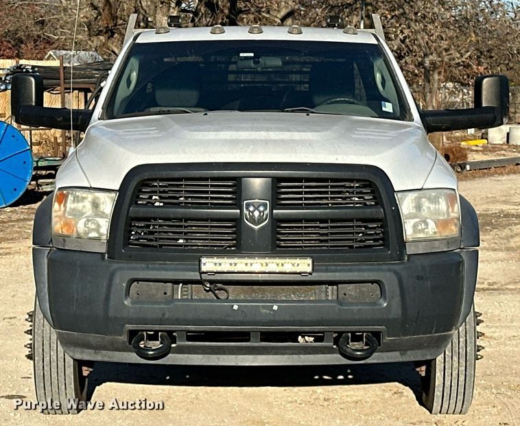 image for item LK9654 2012 Dodge Ram 4500 Crew Cab flatbed truck