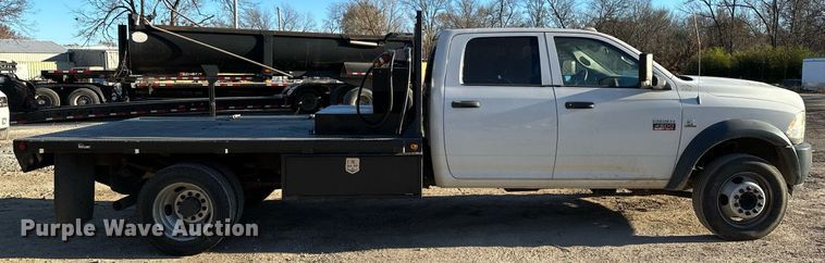 image for item LK9654 2012 Dodge Ram 4500 Crew Cab flatbed truck