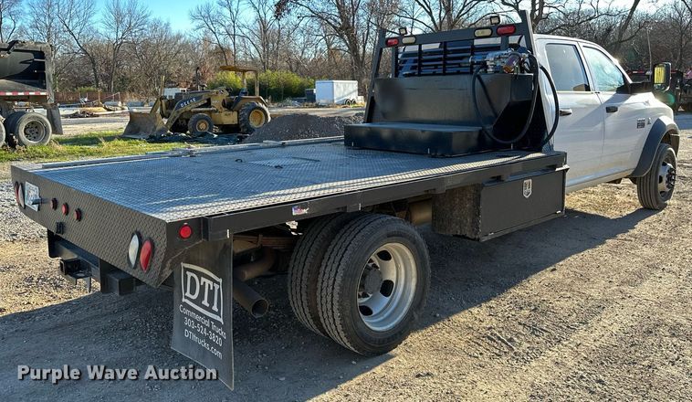 image for item LK9654 2012 Dodge Ram 4500 Crew Cab flatbed truck