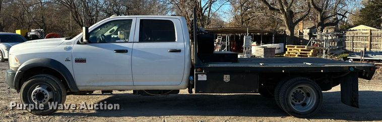 image for item LK9654 2012 Dodge Ram 4500 Crew Cab flatbed truck
