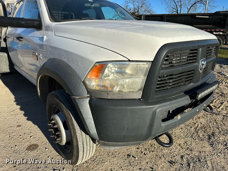 image for item LK9654 2012 Dodge Ram 4500 Crew Cab flatbed truck