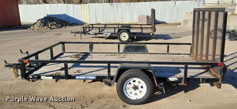image for item LO9995 2019 Sure-Trac ST8212TA-B-030  utility trailer