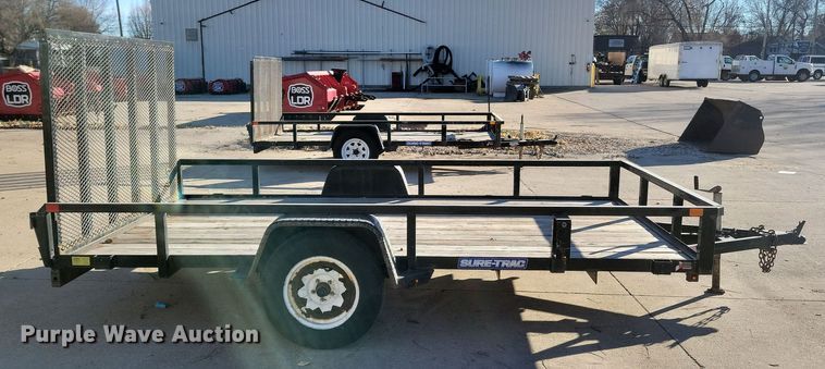 image for item LO9996 2019 Sure-Trac ST8212TA-B-030  utility trailer