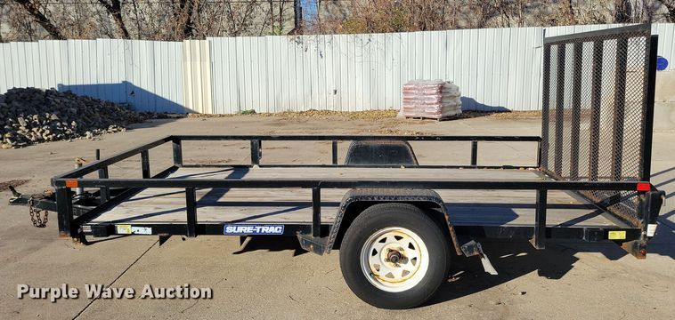 image for item LO9996 2019 Sure-Trac ST8212TA-B-030  utility trailer