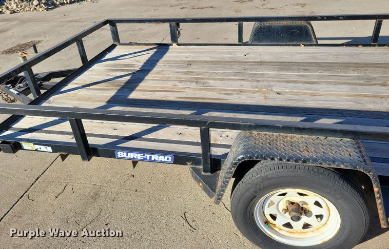 image for item LO9996 2019 Sure-Trac ST8212TA-B-030  utility trailer