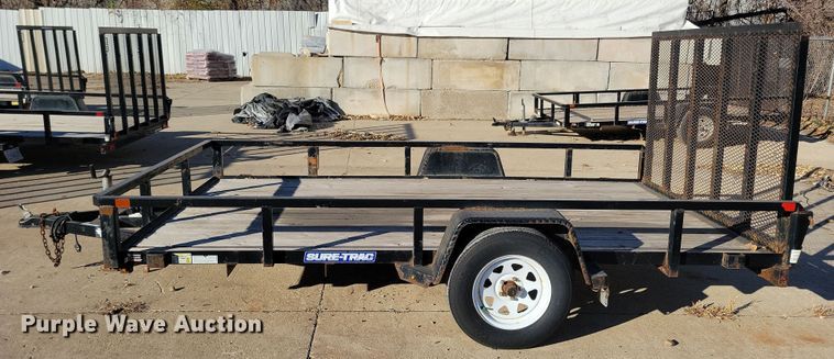 image for item LO9998 2019 Sure-Trac ST8212TA-B-030  utility trailer