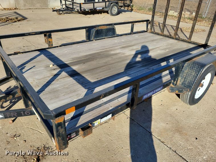 image for item LO9998 2019 Sure-Trac ST8212TA-B-030  utility trailer