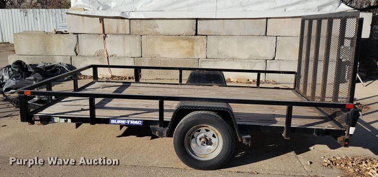 image for item LO9999 2020 Sure-Trac ST8212TA-B-030  utility trailer