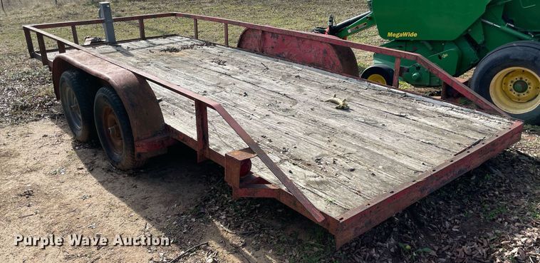 image for item LV9231 Shop built  utility trailer