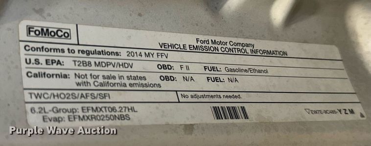 image for item LX9848 2014 Ford F250 Super Duty  SuperCab utility bed pickup truck