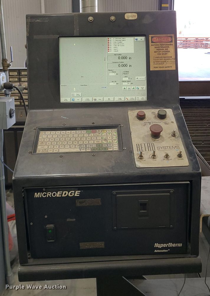 image for item LX9878 Hypertherm Hyspeed HT2000LHF   plasma cutting table