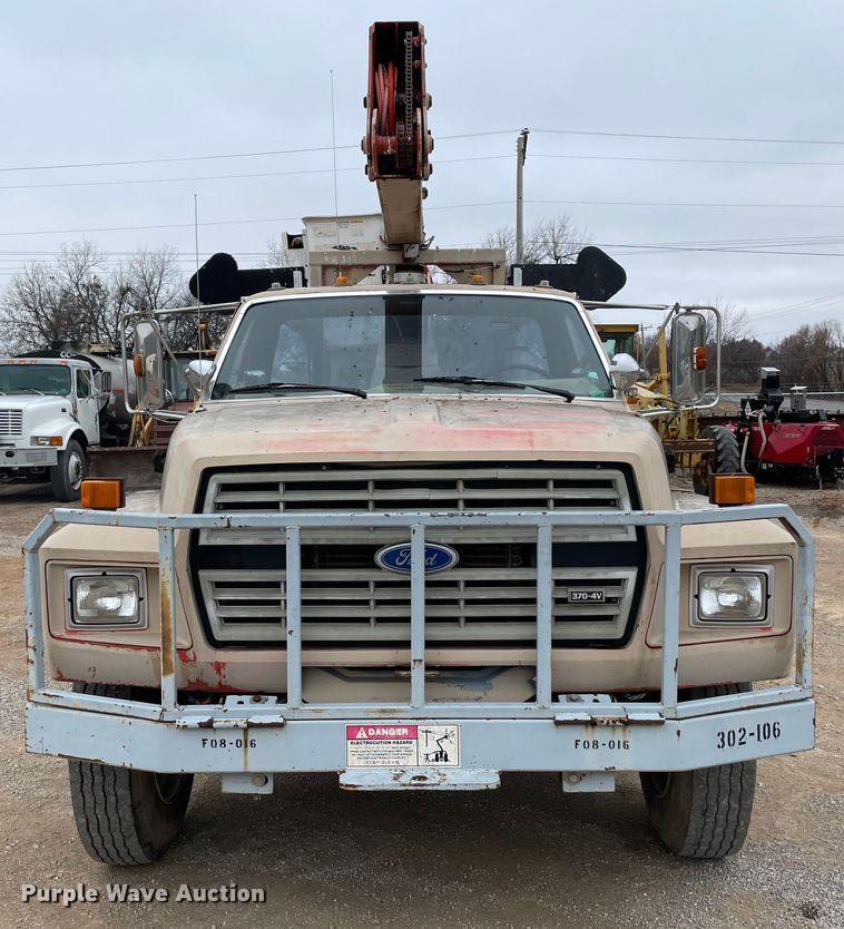 image for item MI9593 1989 Ford F600  bucket truck