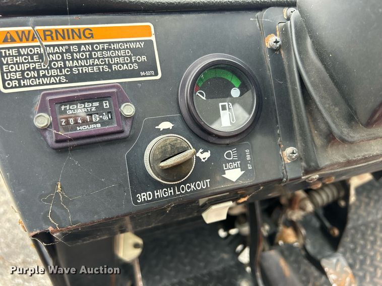 image for item MO9085 Toro Workman 3200  utility vehicle