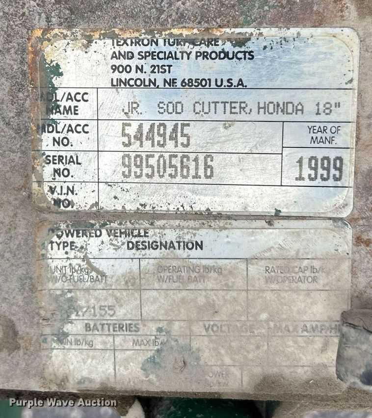 image for item MO9088 1999 Ryan 544945  sod cutter