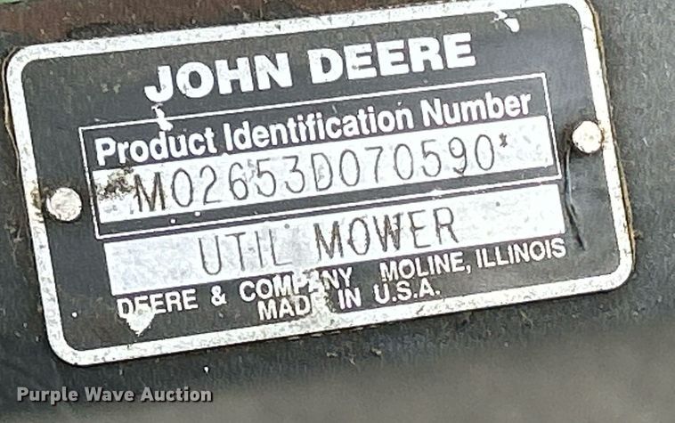 image for item MO9090 John Deere 2653A  reel mower