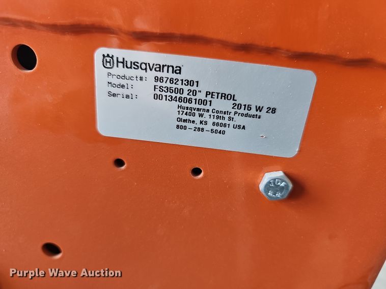 image for item NE9308 (2) Husqvarna FS3500 concrete saws