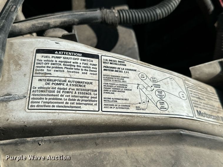 image for item NI9580 2002 Ford F550 Super Duty XL  truck cab and chassis