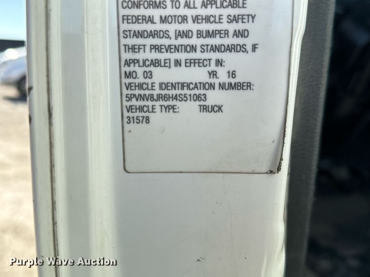 image for item NI9607 2017 Hino 338  box truck