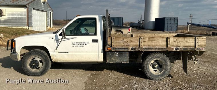 image for item NL9291 2000 Chevrolet C3500  flatbed pickup truck