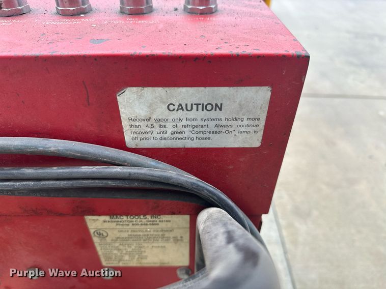 image for item NO9397 Mac Tools ACRRC 750  refrigerant recycling machine