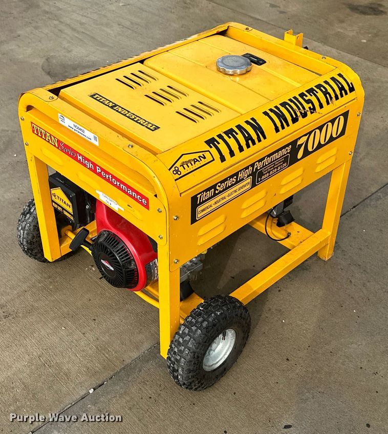 image for item NO9402 Titan Industrial 7000  generator