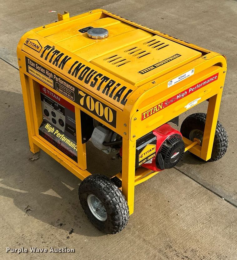 image for item NO9402 Titan Industrial 7000  generator