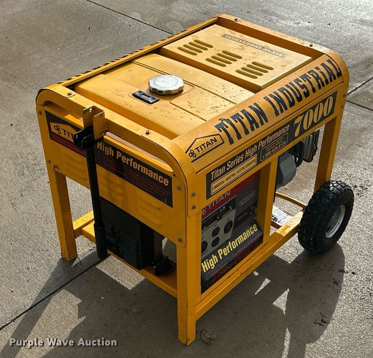 image for item NO9402 Titan Industrial 7000  generator