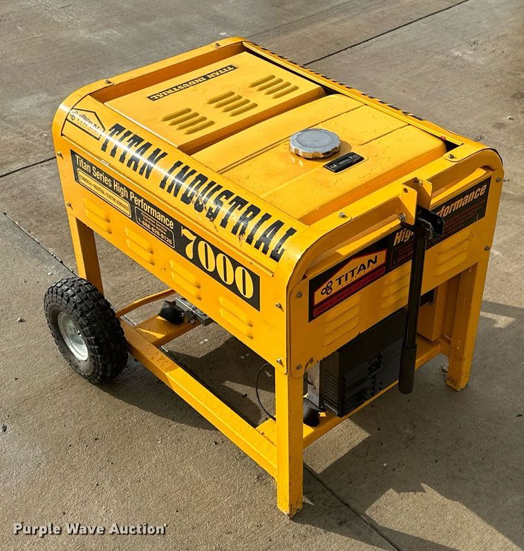 image for item NO9402 Titan Industrial 7000  generator