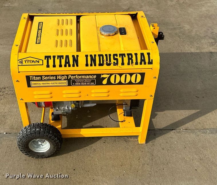 image for item NO9402 Titan Industrial 7000  generator