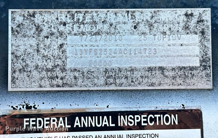 image for item NO9469 2010 Starlite 25 TDPIDV  equipment trailer