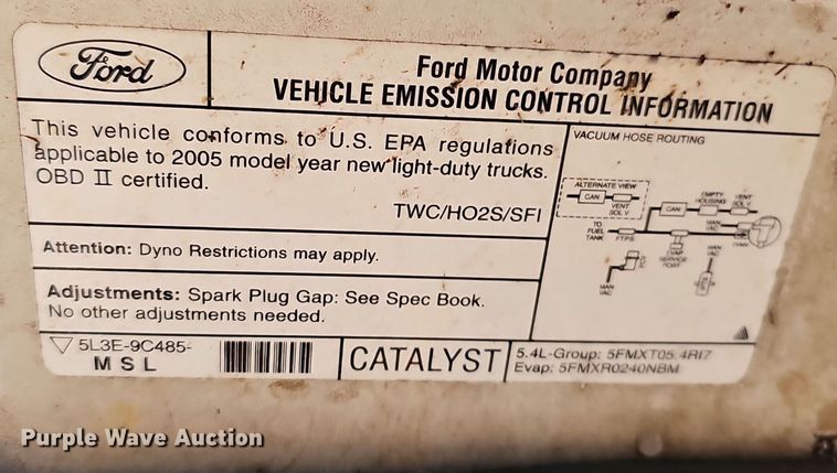 image for item NP9243 2005 Ford F150  SuperCab pickup truck