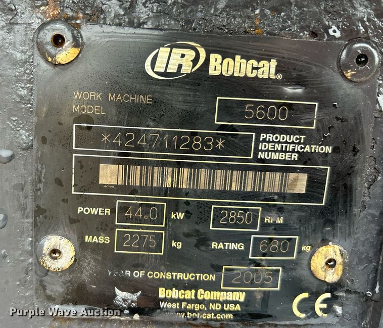 image for item NR9463 2005 Bobcat Toolcat 5600  utility vehicle