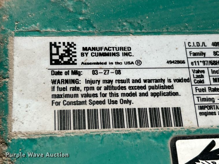 image for item NR9469 Cummins DSGAB-7093058  generator