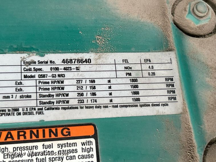 image for item NR9469 Cummins DSGAB-7093058  generator