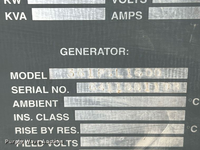 image for item NR9470 Energy Dynamics 361PSL1600  generator