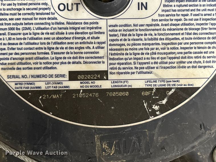 image for item NR9473 (5) DBI-SALA EZ Line lifelines