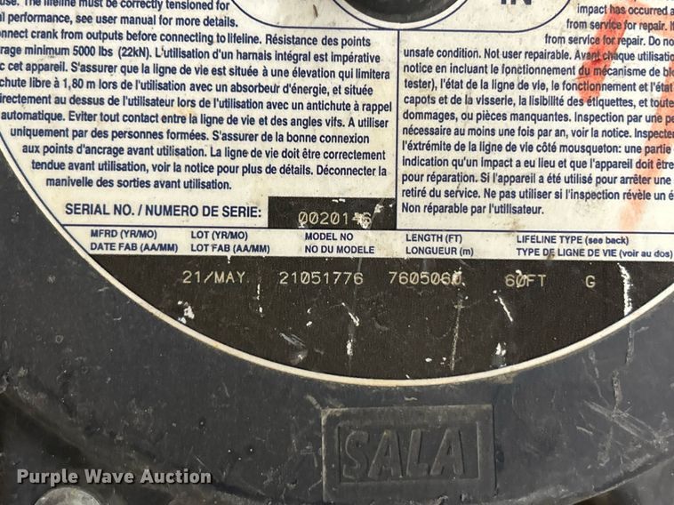 image for item NR9473 (5) DBI-SALA EZ Line lifelines