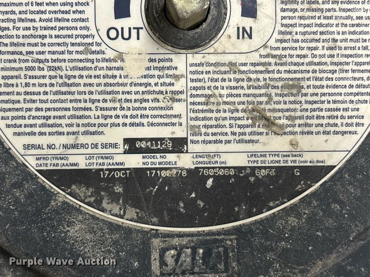 image for item NR9473 (5) DBI-SALA EZ Line lifelines