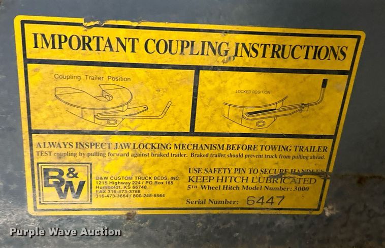 image for item NR9485 (2) 5th wheel hitches