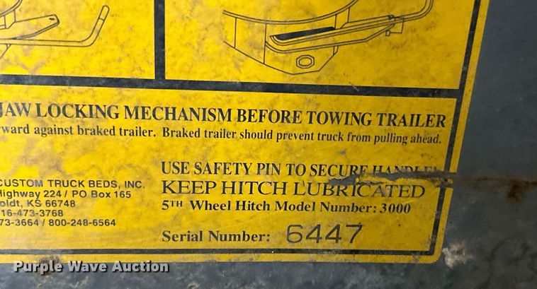 image for item NR9485 (2) 5th wheel hitches