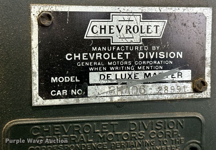 image for item NS9012 1938 Chevrolet Master Deluxe  Antique Vehicle